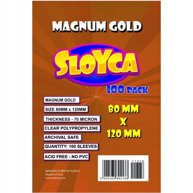 Koszulki Magnum Gold 80X120MM (100SZT) Sloyca