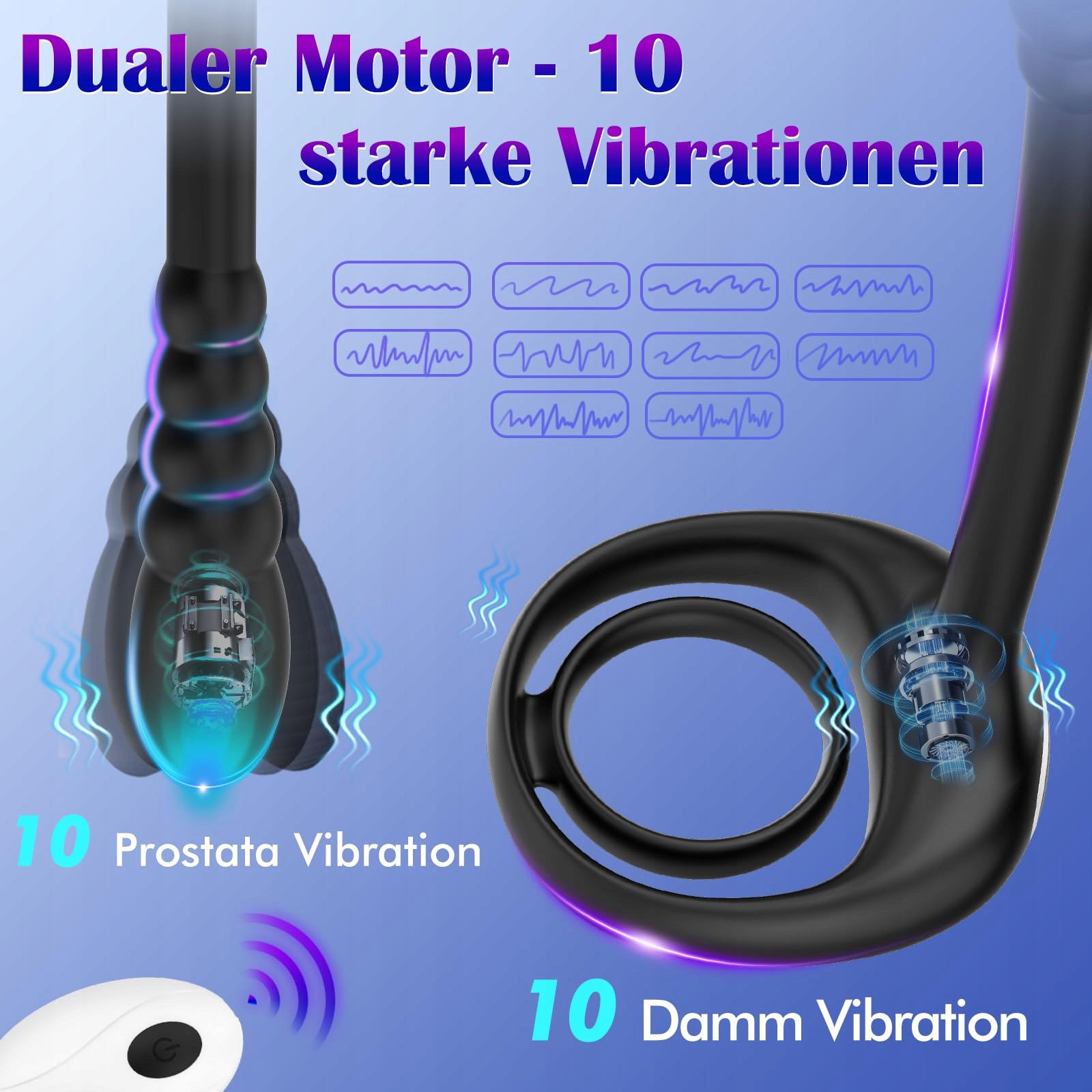 DUREX Wibrator Dla Mężczyzn Stymulacja Prostaty Analny Zestaw Dla Par — miniatura 3