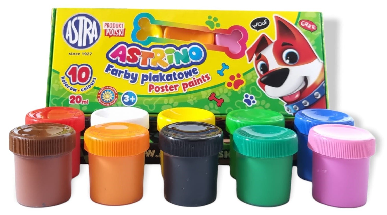 

Farby plakatowe szkolne 20 ml Astrino