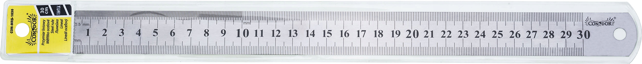 PRZYMIAR LINIOWY 300 mm LINIJKA STALOWA Marka Condor