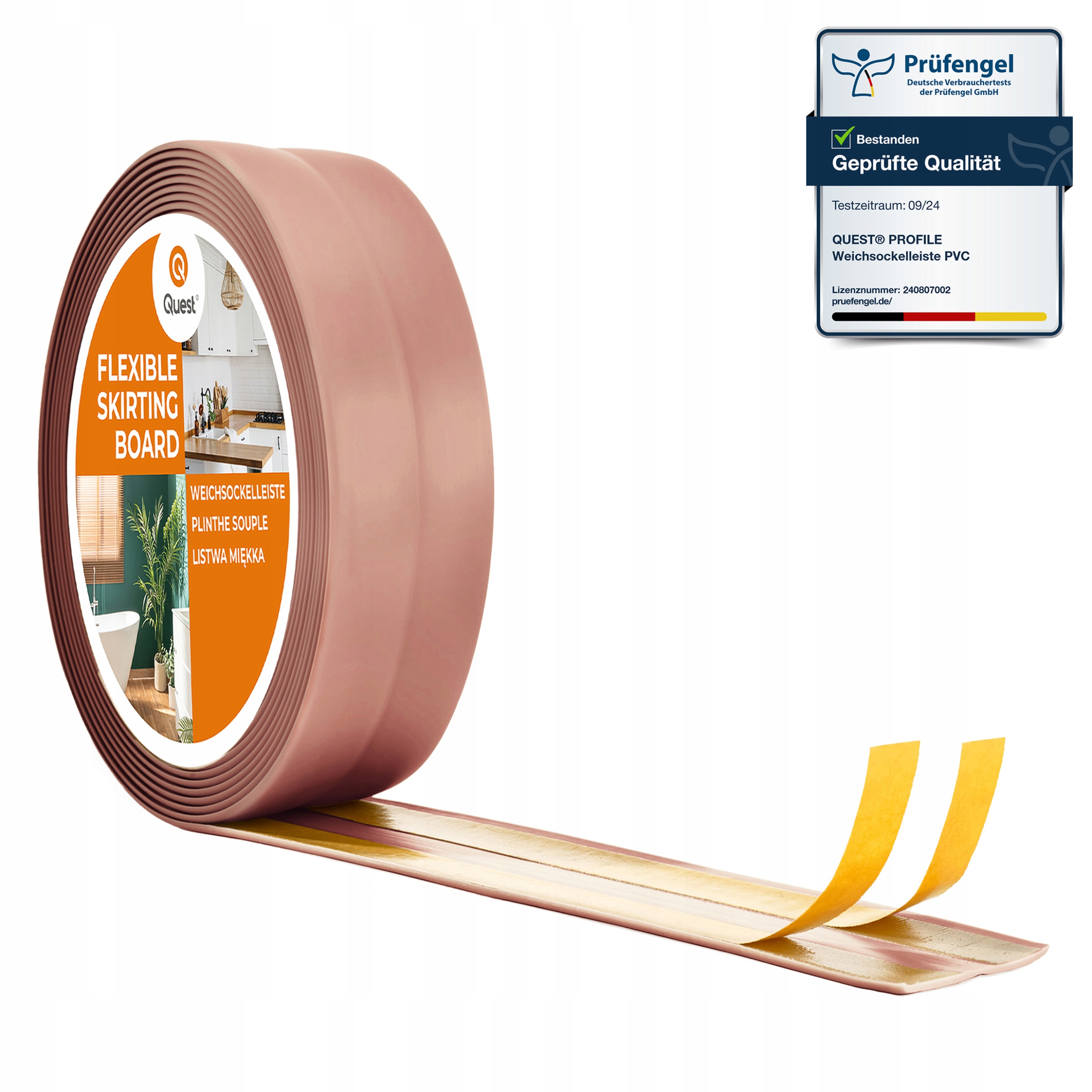 Samolepiaca dokončovacia lišta svetlohnedá Pvc 20 m 30x30 mm