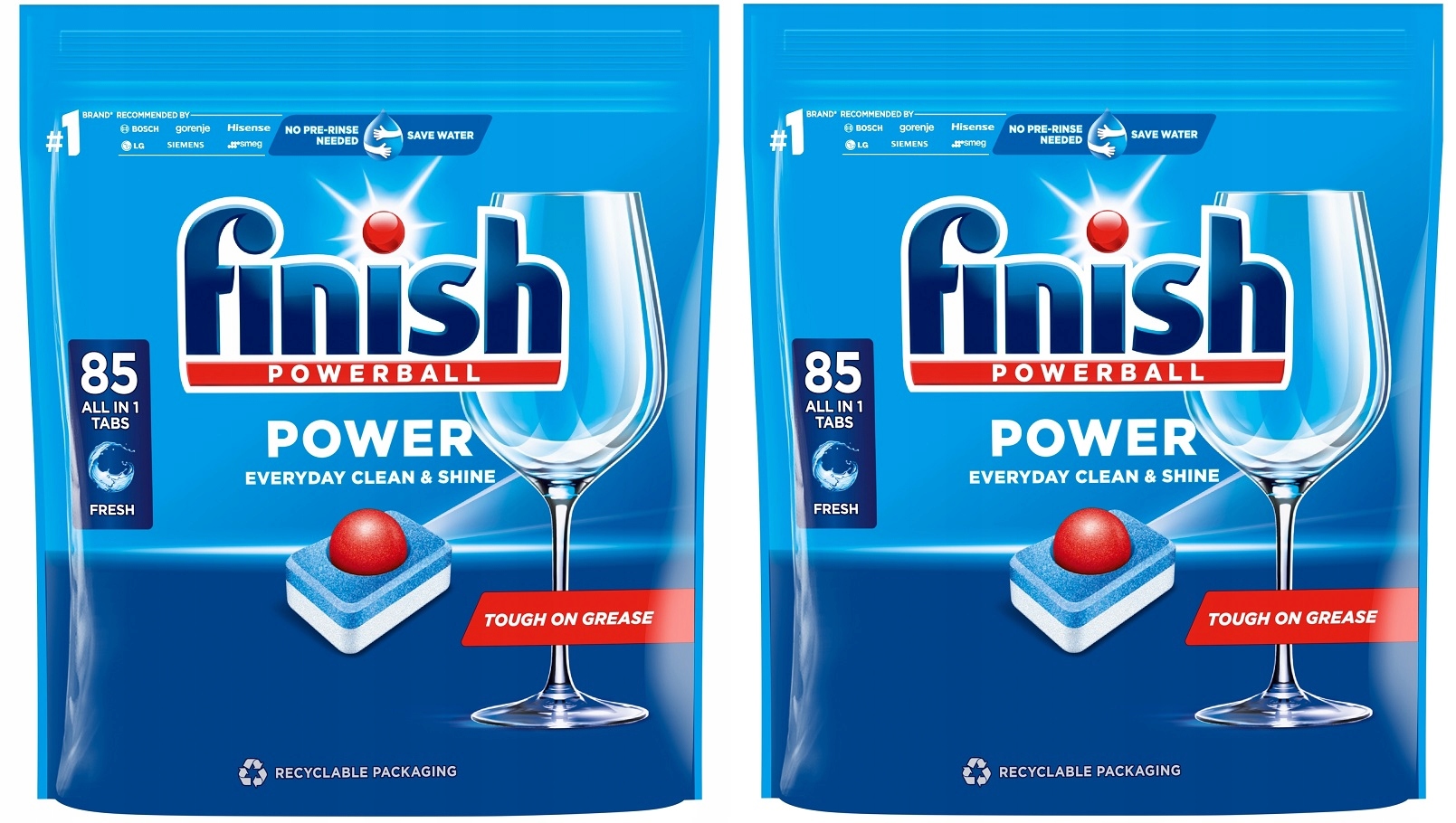 Tablety Do Myčky Finish Powerball Allin1 Fresh 170 kusů na připáleniny