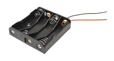 

Koszyk Na Baterie Typ 4XAAA 4X1,5V Płaski