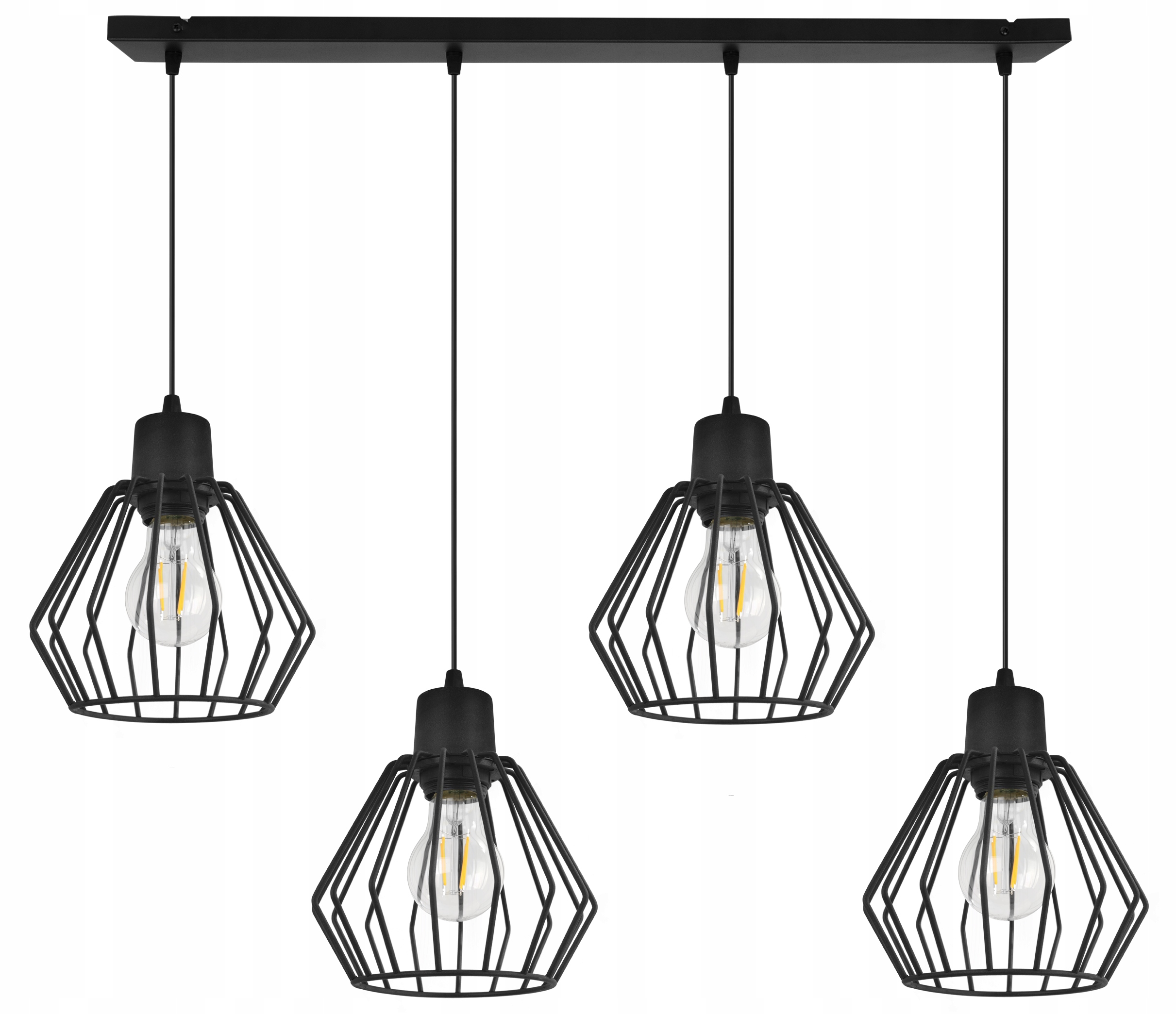 

Lampa Wisząca Żyrandol Sufitowa Druciak Klosz Led