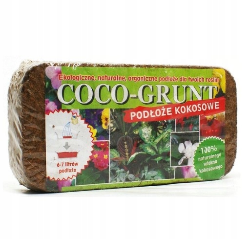 

Podłoże Kokosowe Coco Grunt Brykiet 0,5KG 7L Ziemi