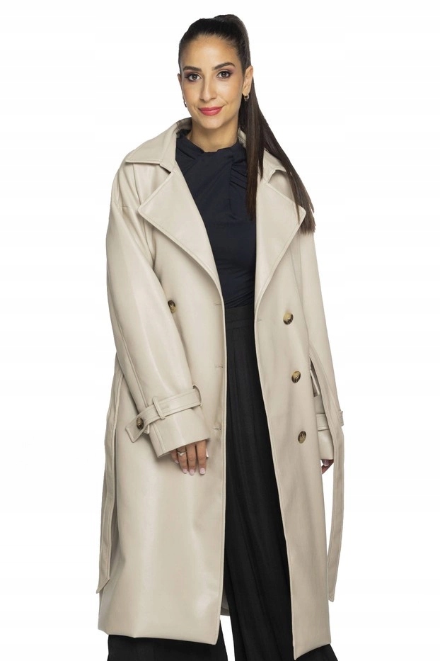 Kabát Z Ekokůže AG6-30 Béžový L (40)