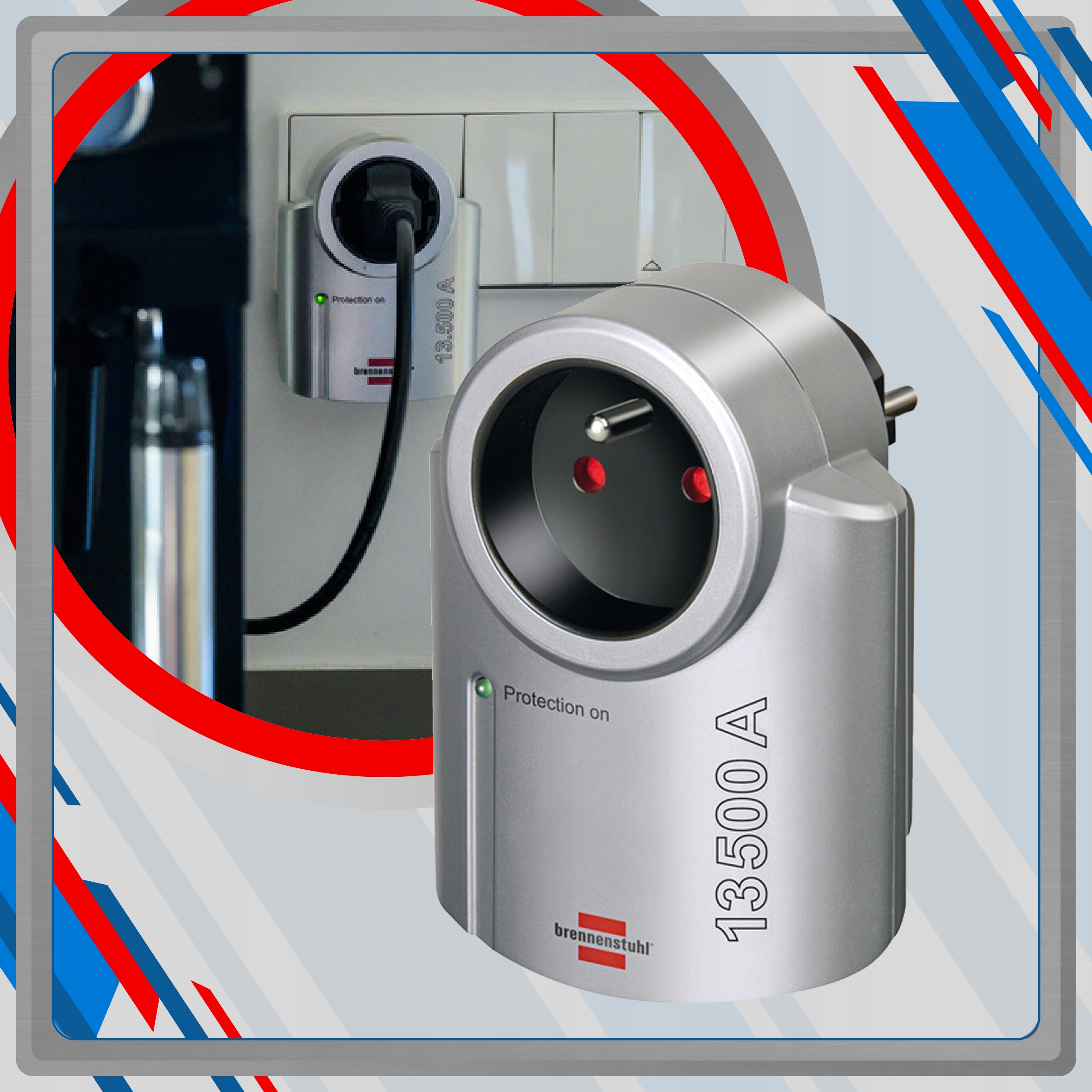 ADAPTER GNIAZDO PRZECIWPRZEPIĘCIOWY BRENNENSTUHL Kod producenta 1506951