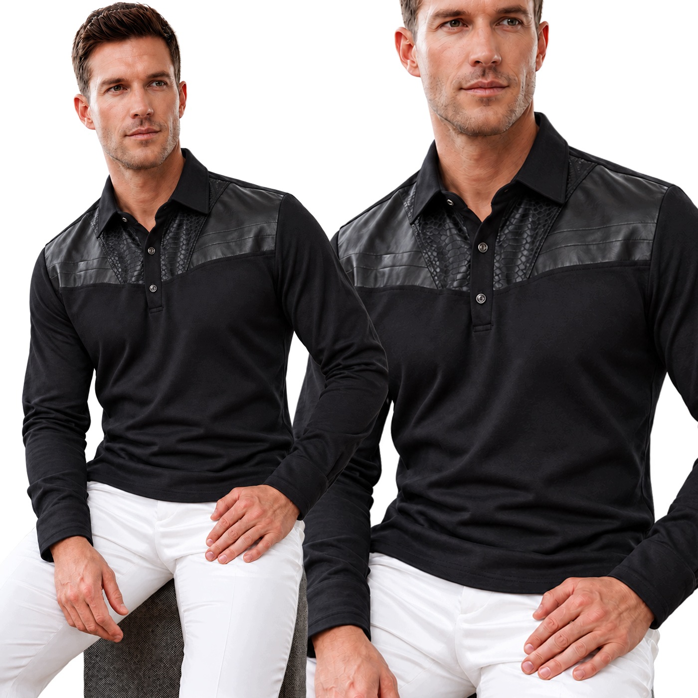 Tričko s dlouhým rukávem Polo Mikina Mondo Exclusive Casual