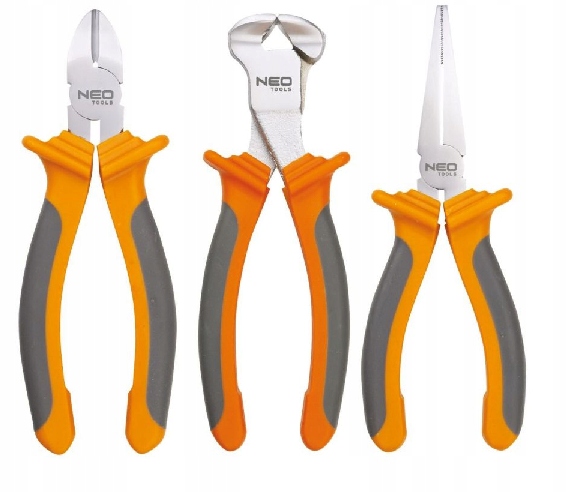 Sada Kleště Štípací Boční Čelní Ploché 160 MM Neo