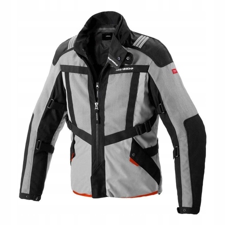Kurtka tekstylna SPIDI NETRUNNER BLACK/GREY czarny/szary/czerwony GRATISY Rozmiar M