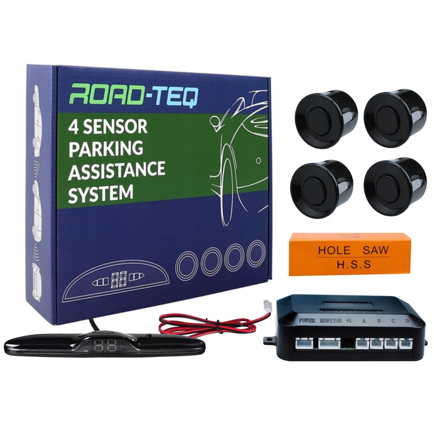 CZUJNIKI PARKOWANIA COFANIA z NOWYM WYŚWIETLACZEM Typu SLIM kol. CZARNE EAN (GTIN) 5901508536617