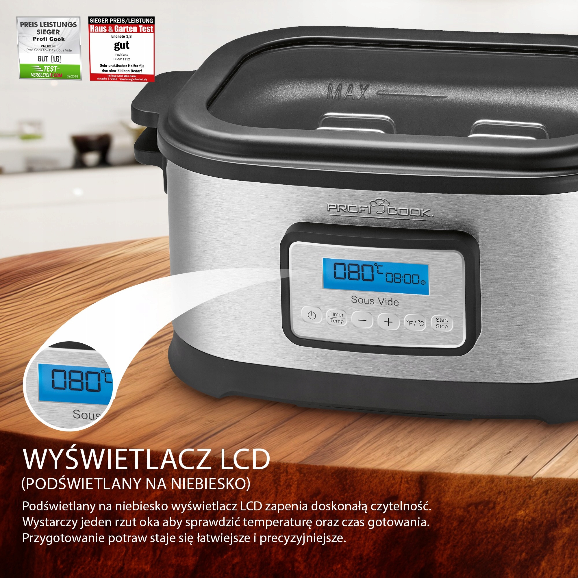 Urządzenie, cyrkulator do gotowania Sous-Vide ProfiCook PC-SV 1112 Marka Profi Cook