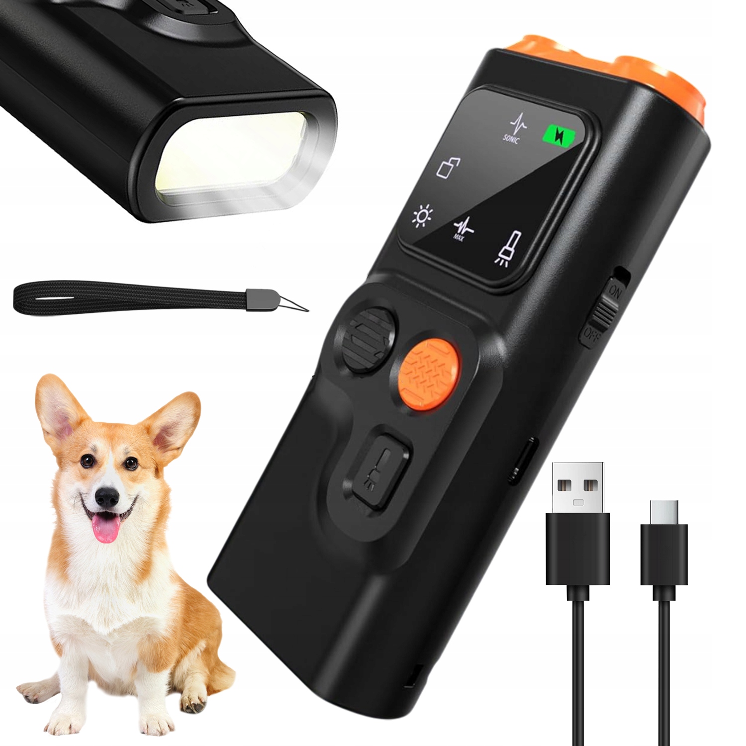 Levně Usb Zařízení Proti Štěkání Pro Psa Ultrazvuk 800MAH