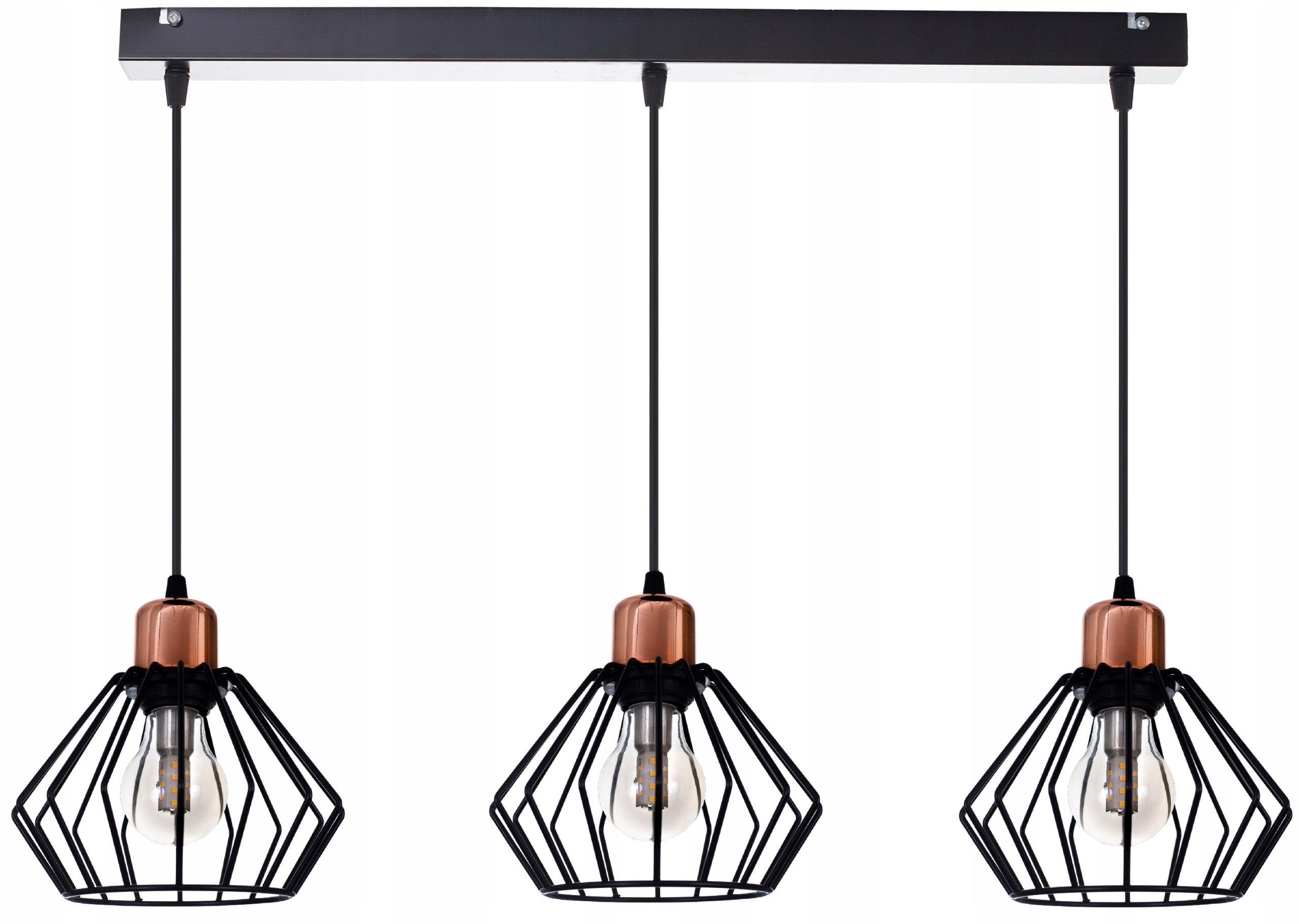 

Lampa Sufitowa Plafon Żyrandol Loft Edison Diament