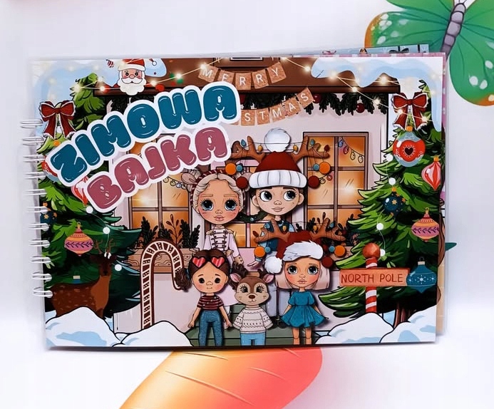 Zimní pohádka kniha na suchý zip