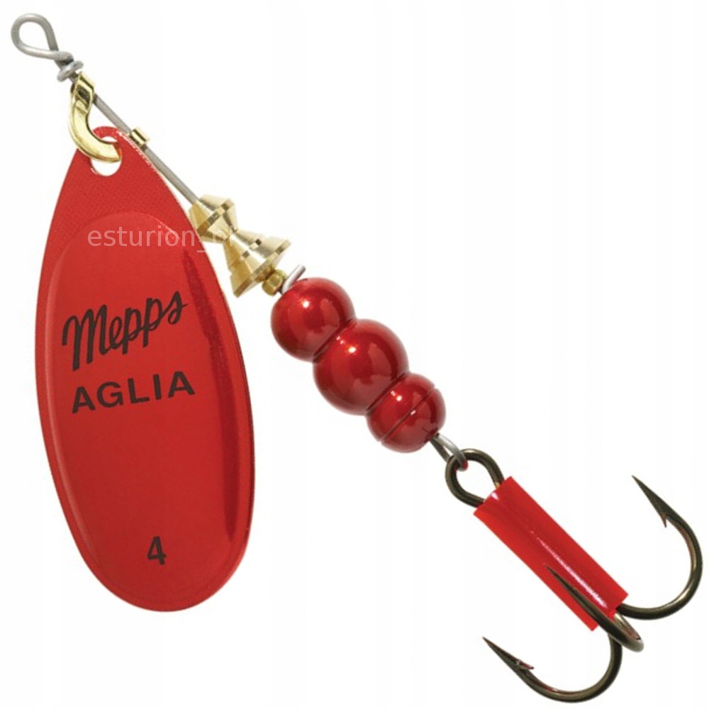 BŁYSTKA MEPPS AGLIA FLUO red nr 4/9,0g BLASZKA