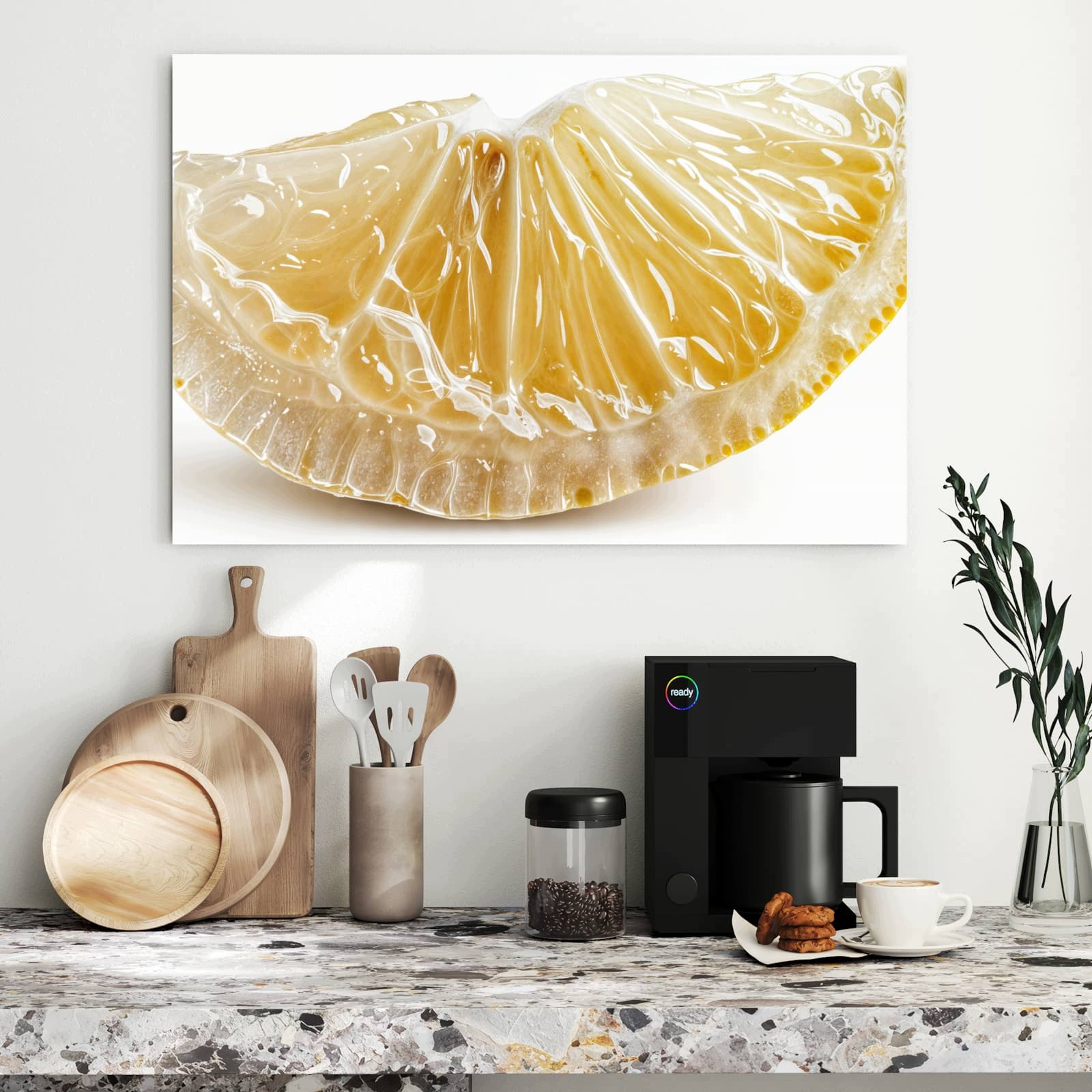 Magnetická tabule Plátek citronu 90 × 60 cm