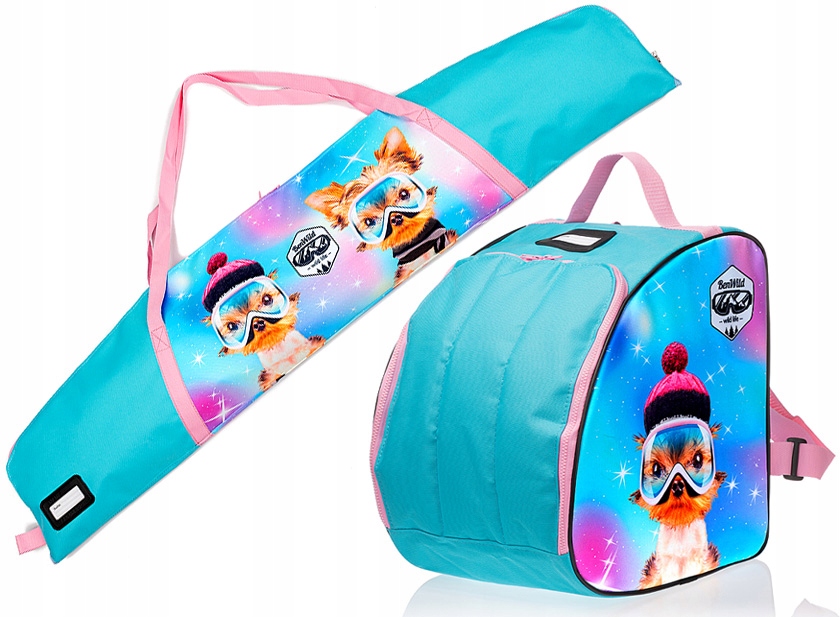 Zestaw Pokrowiec Na Narty 125 cm Buty Psy
