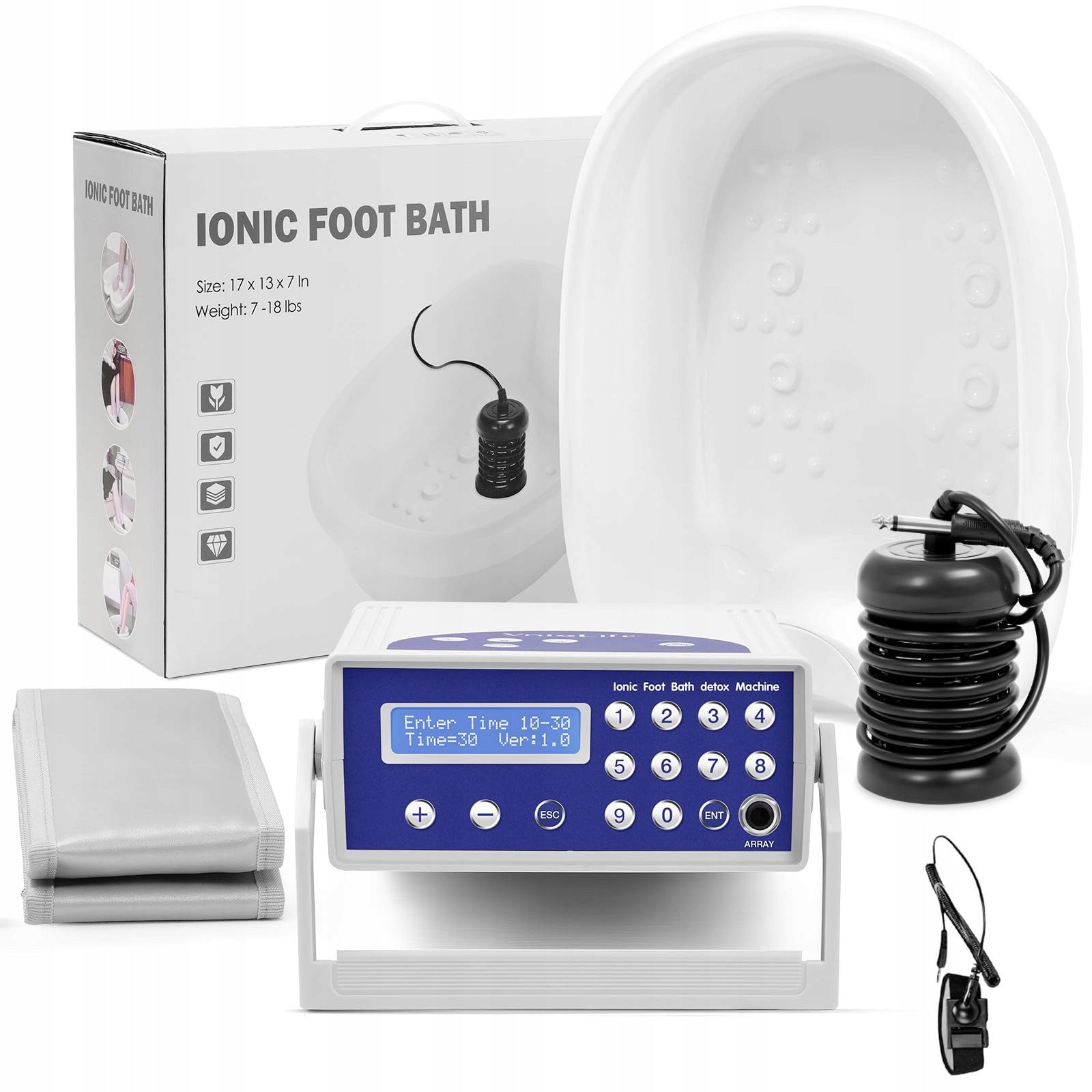 Masażer Do Stóp Jonowy VnioLife Ionic Foot Bath Spa Detoksykator 801A