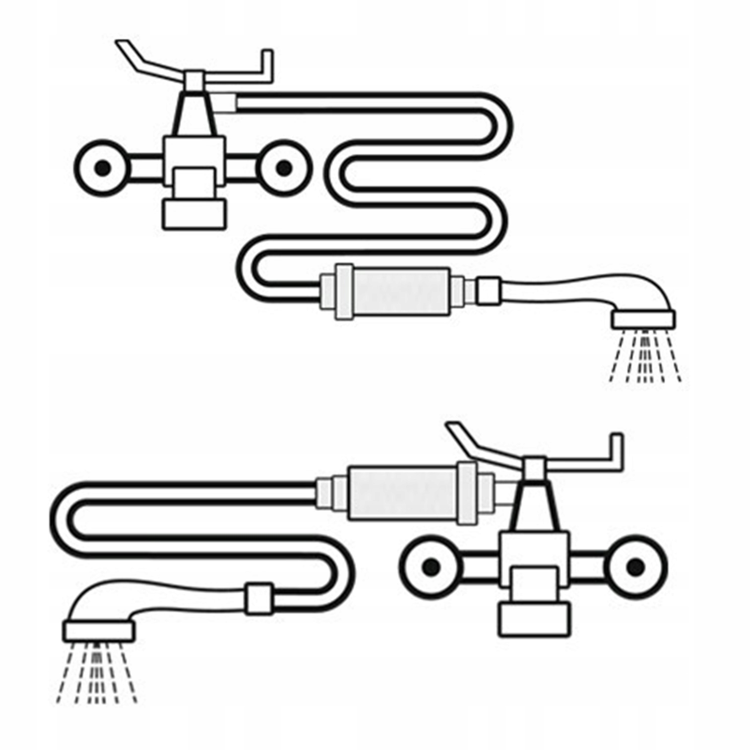 AWF-SWR-P-M FITAqua FILTR PRYSZNICOWY SREBRNY Model AWF-SWR-P-M