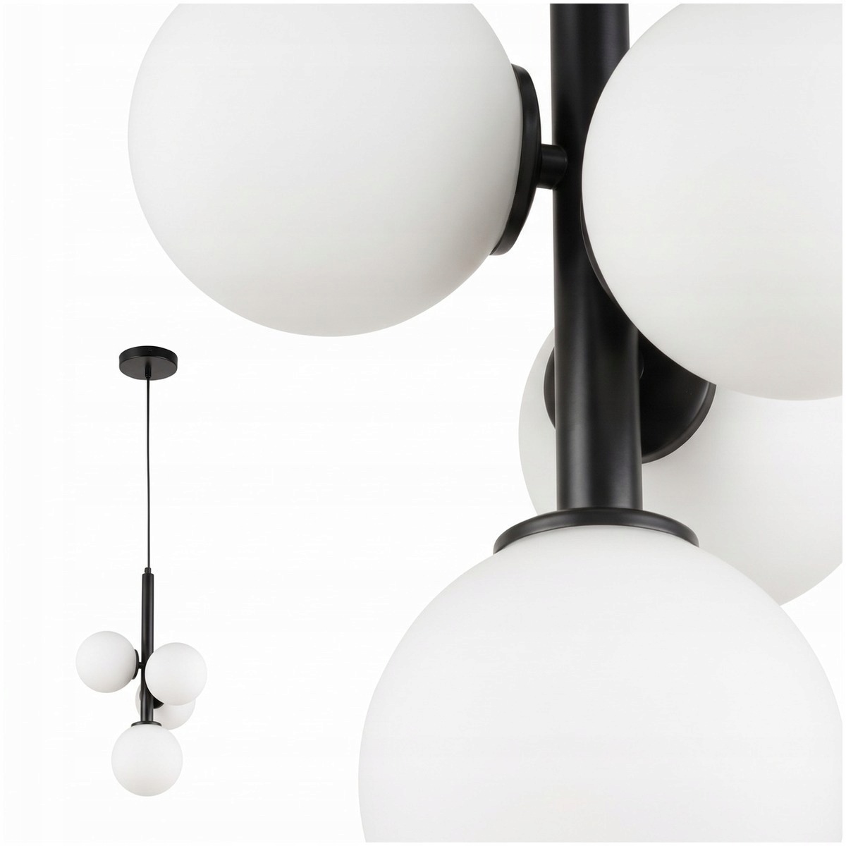 Závěsný Perla černý design nad ostrovem v moderním stylu Sigma Lighting