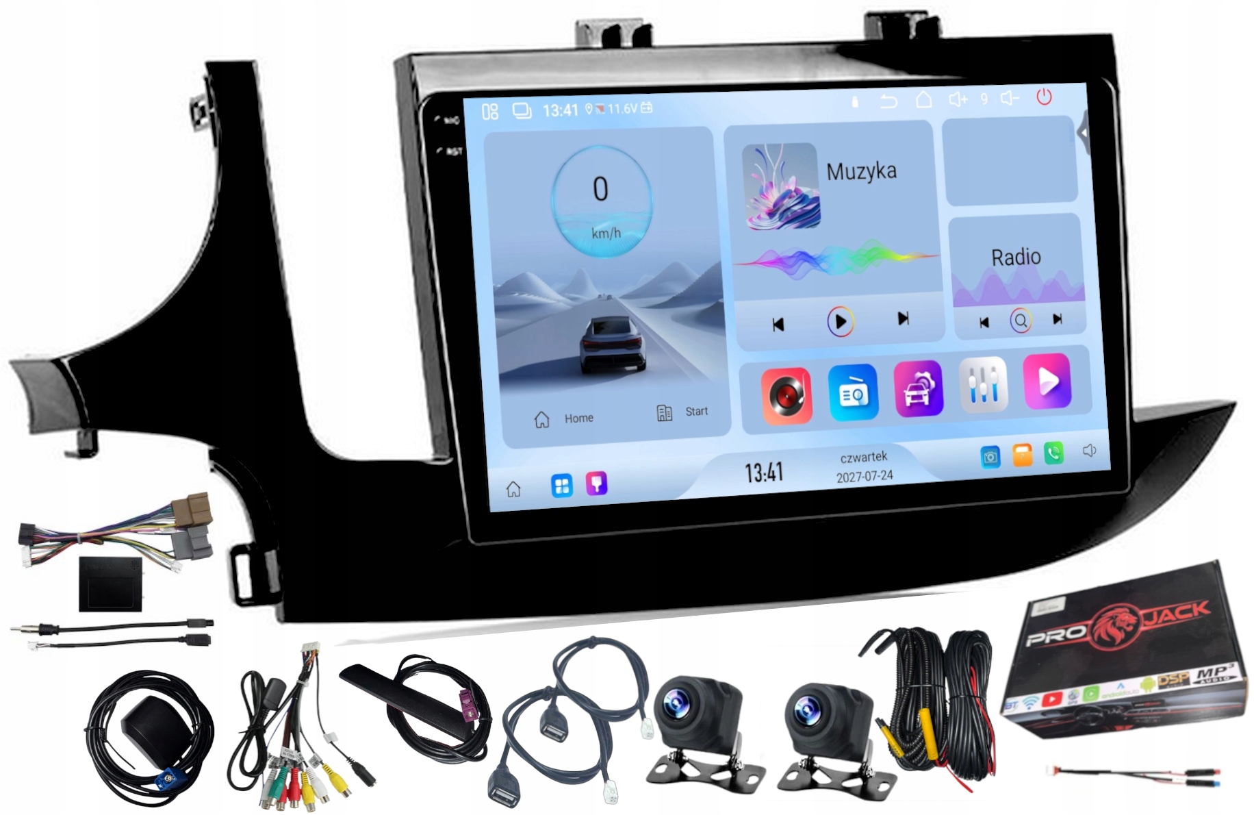 Rádio Navigace Android Opel Mokka X 2016-2019 Carplay Wifi 4GB 64GB Sim