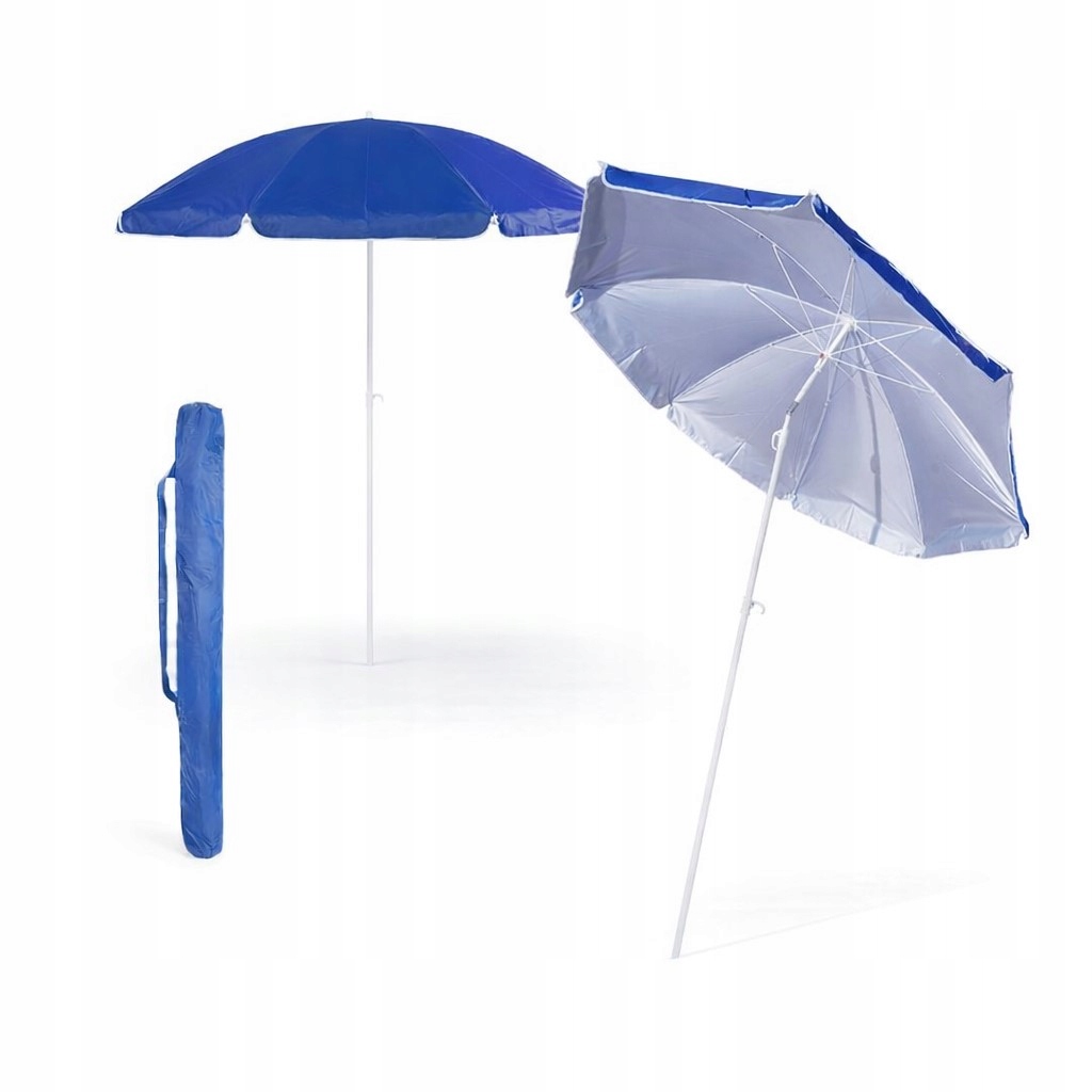 Velký zahradní plážový slunečník 200 cm s výklopným krytem a Uv ochranou