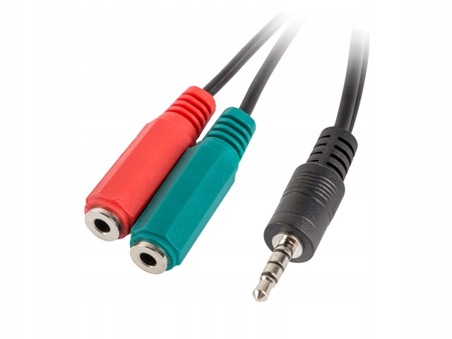 

Adapter na słuchawki i mikrofon przez 1x MiniJack