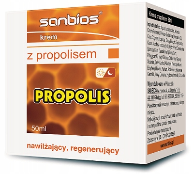 

Krem Z Propolisem nawilżający regenerujący Sanbios