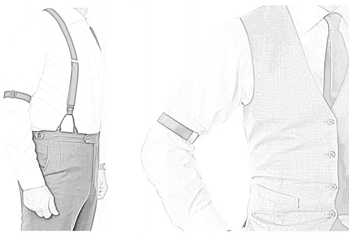 SZELKI DO RĘKAWÓW KOSZULI OPASKI ARM BANDS SLEEVE Rodzaj do koszuli