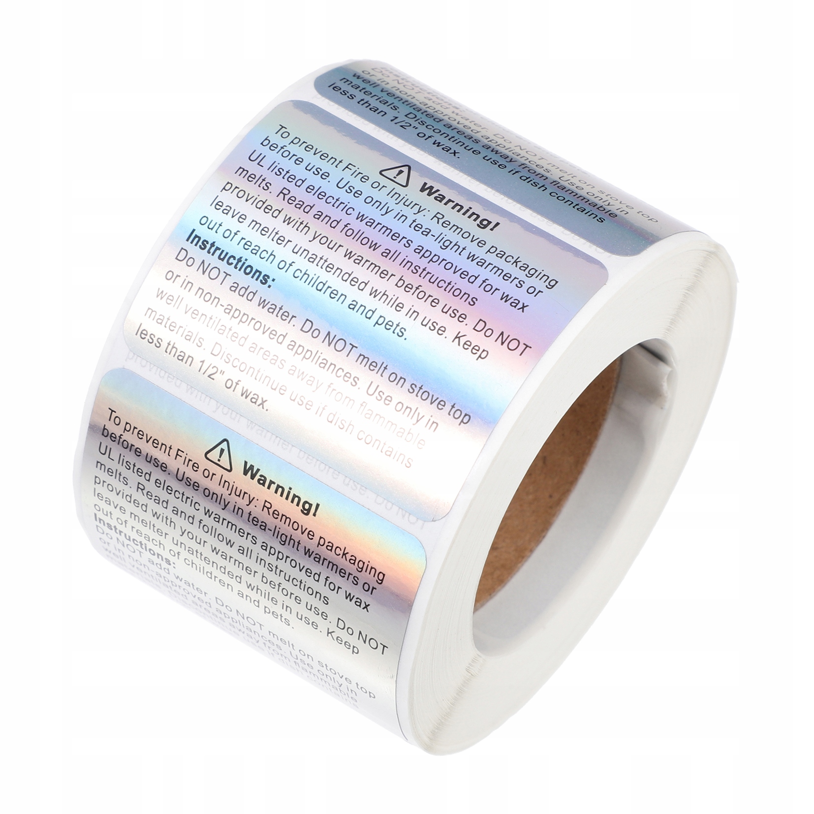 Naklejka ostrzegawcza świecy Świece Tealight