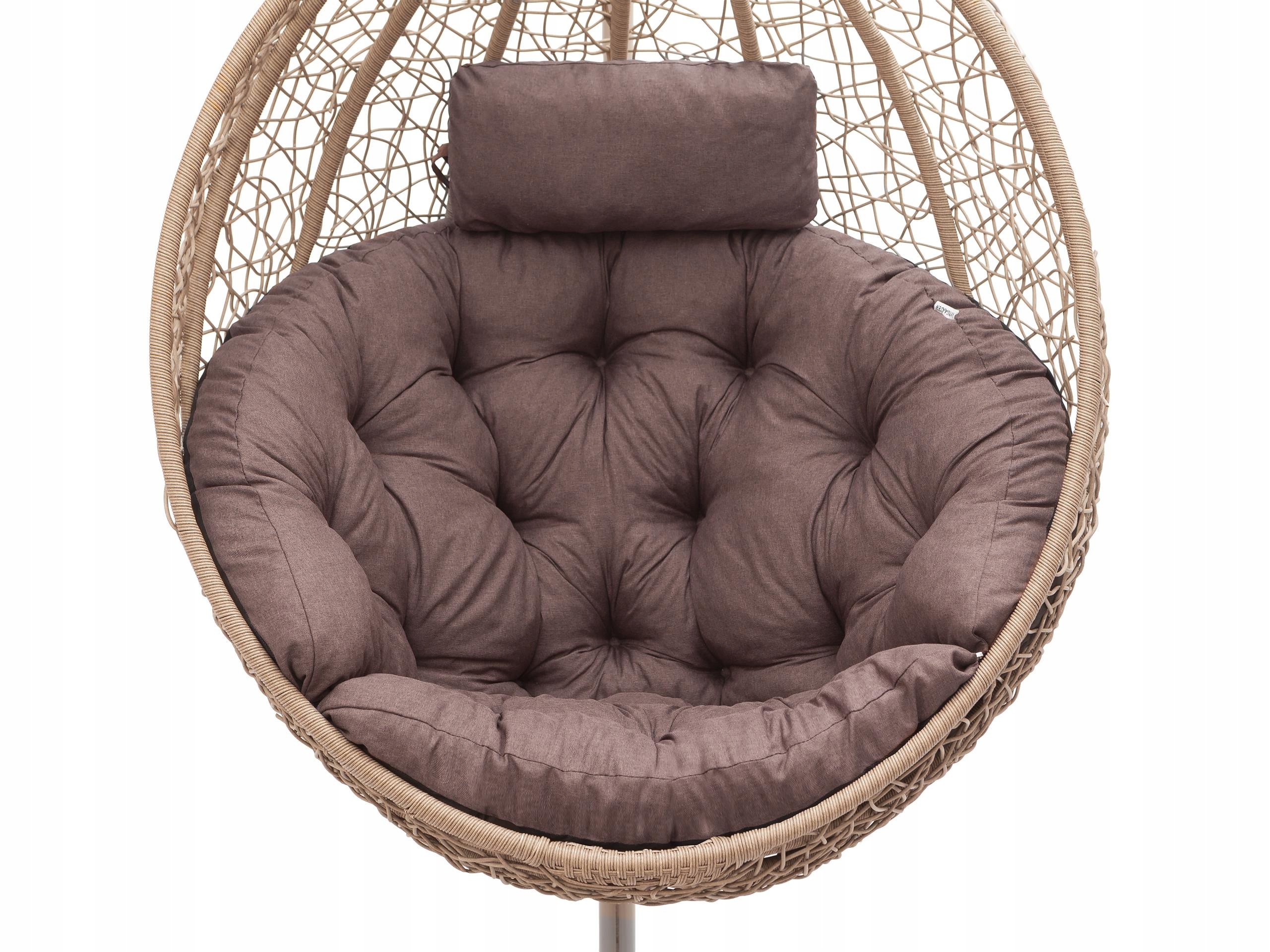 Vankúš na hojdačku, závesné kreslo Kokon, záhradný vankúš, vodotesný, hrubý