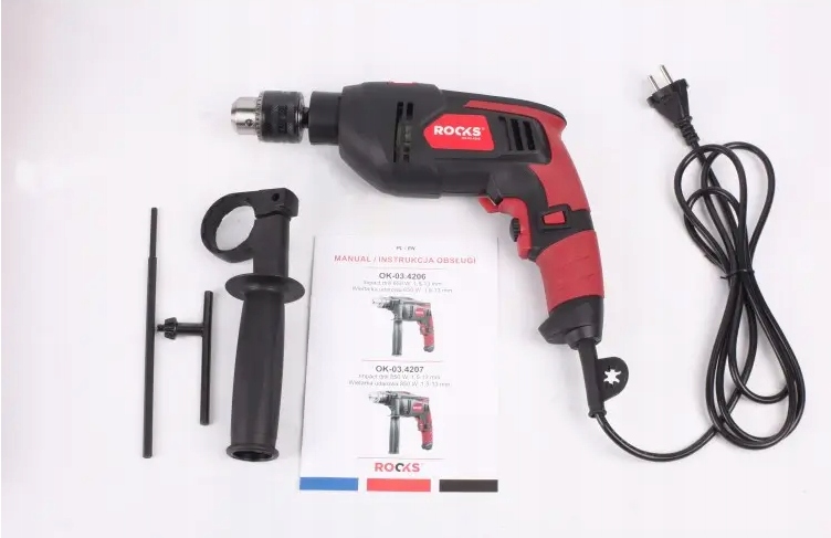 ROOKS Wiertarka Udarowa 650 W, 1,5-13 Mm Marka Rooks