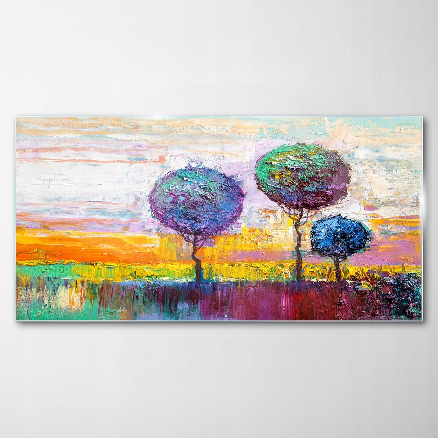 

Hartowany Obraz Szklany Trzy Drzewa Natura 100x50