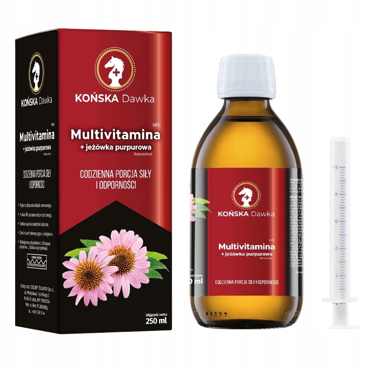 Levně Multivitamín Koňská dávka s ježkem purpurovým podporuje imunitu 250 ml