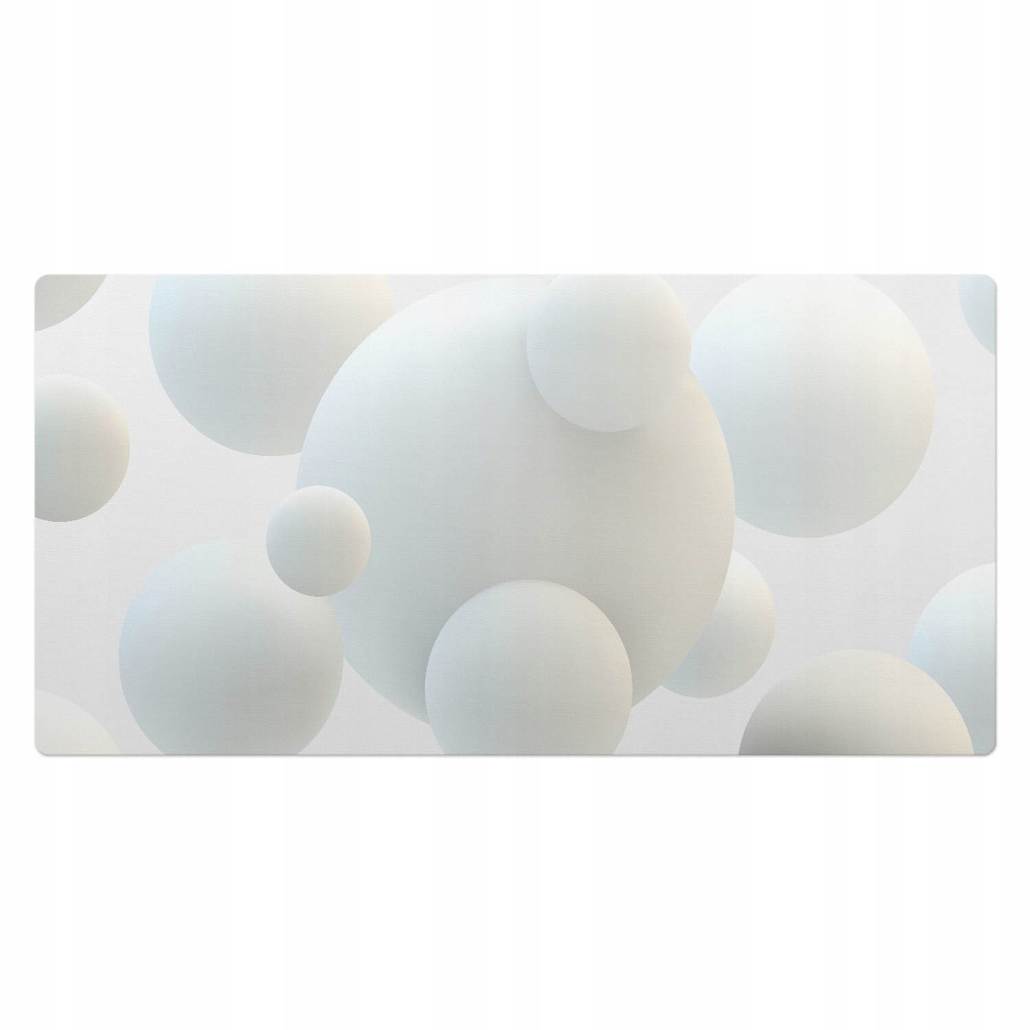 Podložka s grafikou na desku stolu Trojrozměrné pastelové koule 100 x 50 cm