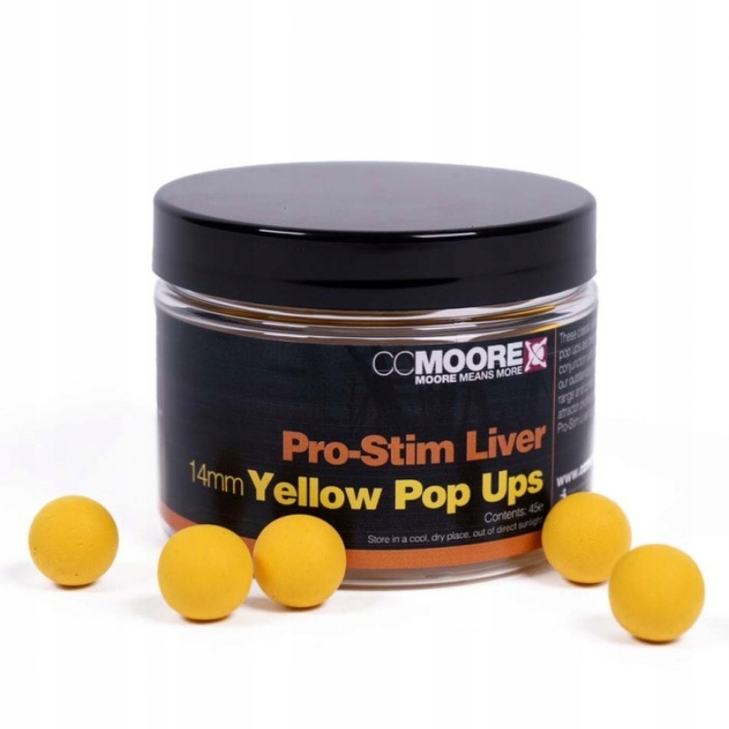 CC Moore Kulki Pro-stim Liver Air Ball Yellow Pop Ups 14mm