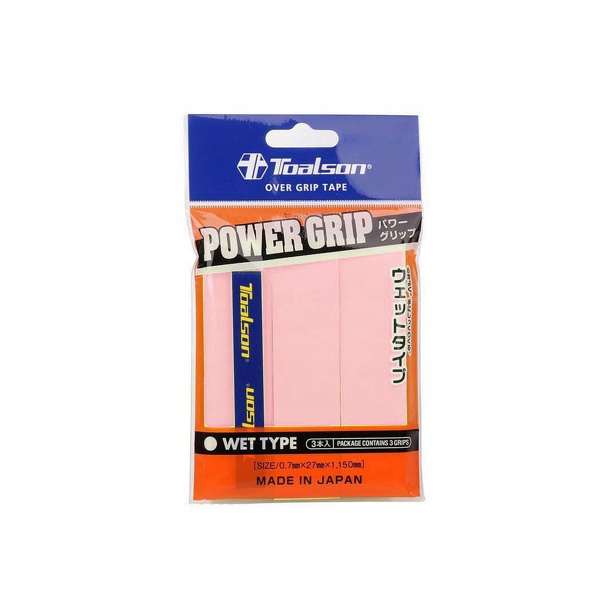 Owijki wierzchnie Toalson Power Grip Jasnoróżowe 0,70mm 3 szt