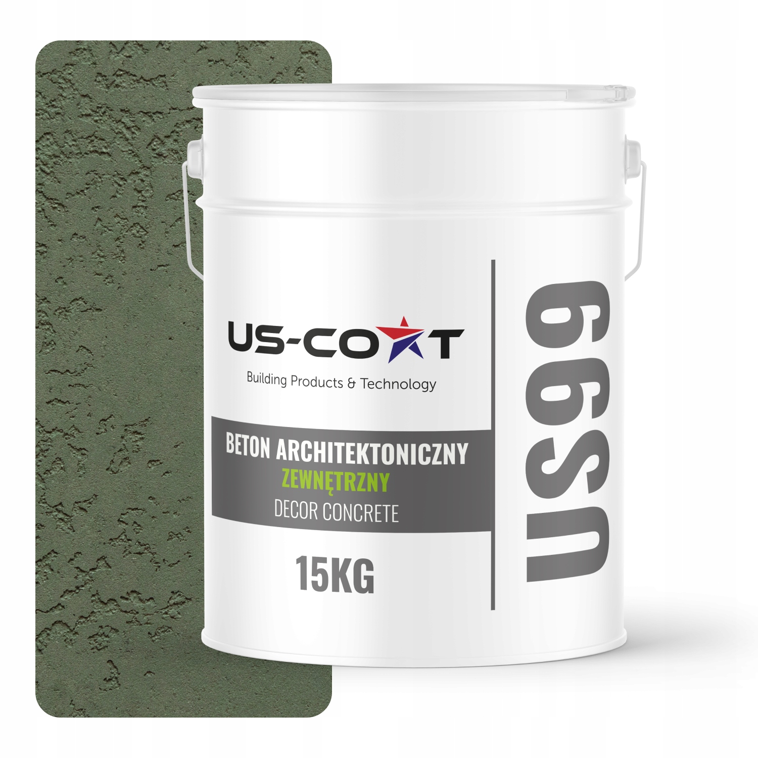 Architektonický Betón Vonkajší Zelený Tmavý F466 10 m2 15 kg Na Stenu