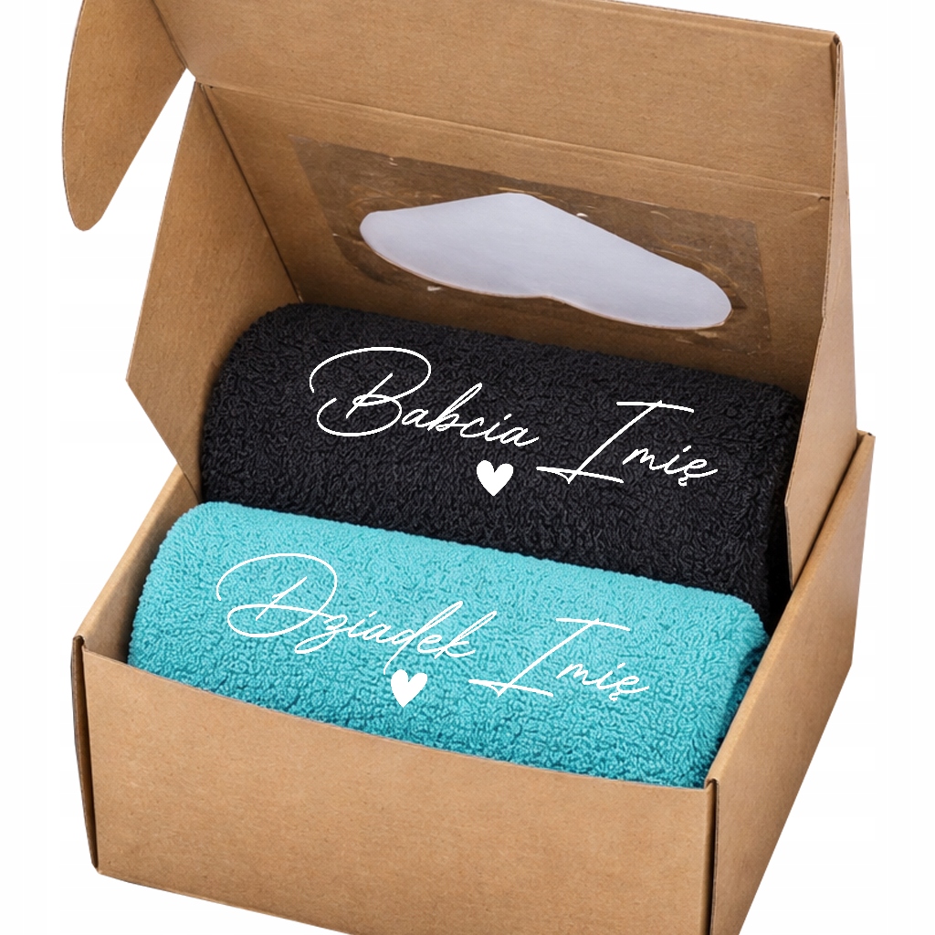 Sada ručníků 50x100 Výšivka pro prarodiče Babička a dědeček Jméno Czar+ Turks
