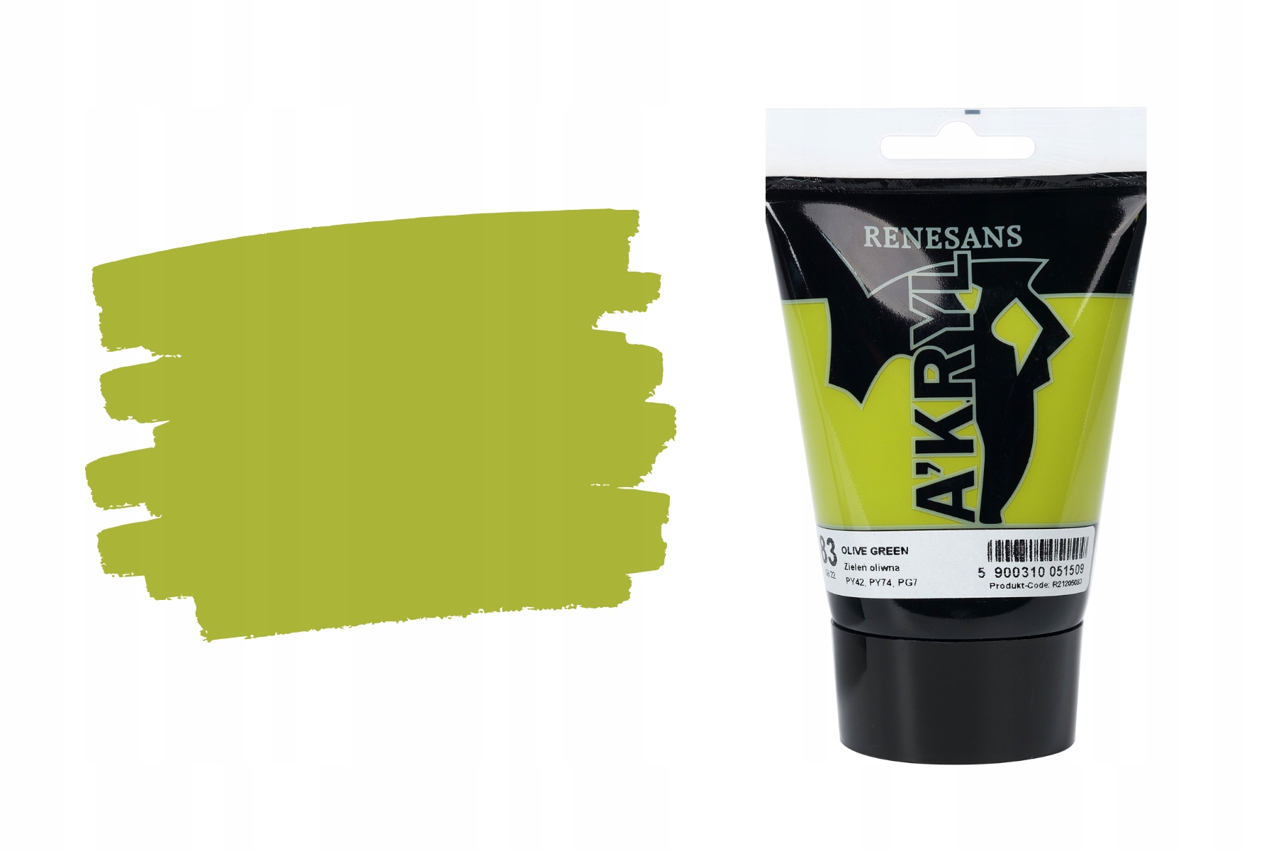 Akrylové barvy Renesans Zeleň Olivová 1 Ks 100 ml