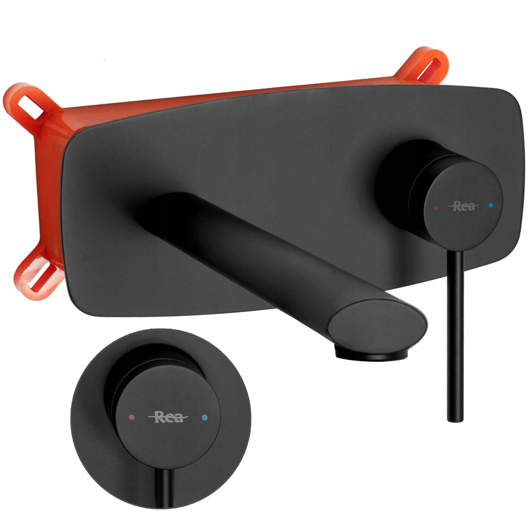 Podomietková umývadlová batéria Oval Black Box Rea