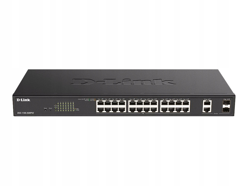 D-link 26-portový Layer2 PoE+ Smart Switch