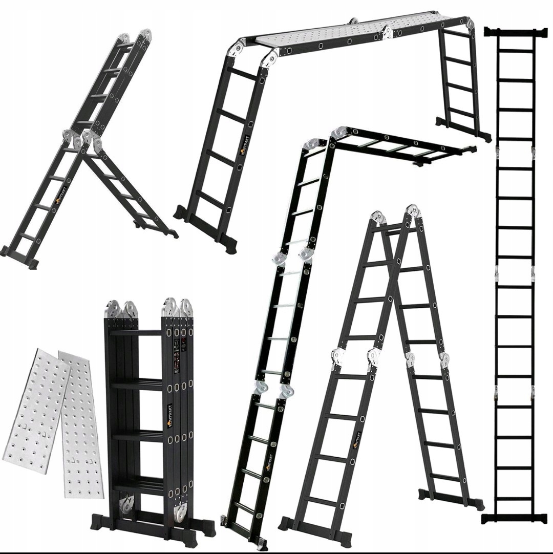 Skladacia hliníková draina 4x4, skladacia, kĺbová plošina