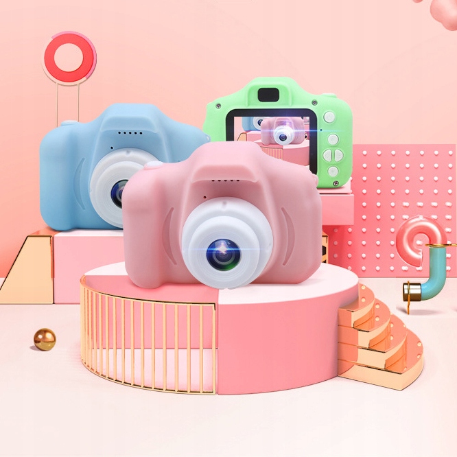 APARAT FOTOGRAFICZNY DLA DZIECI USB ładowalny Materiał plastik