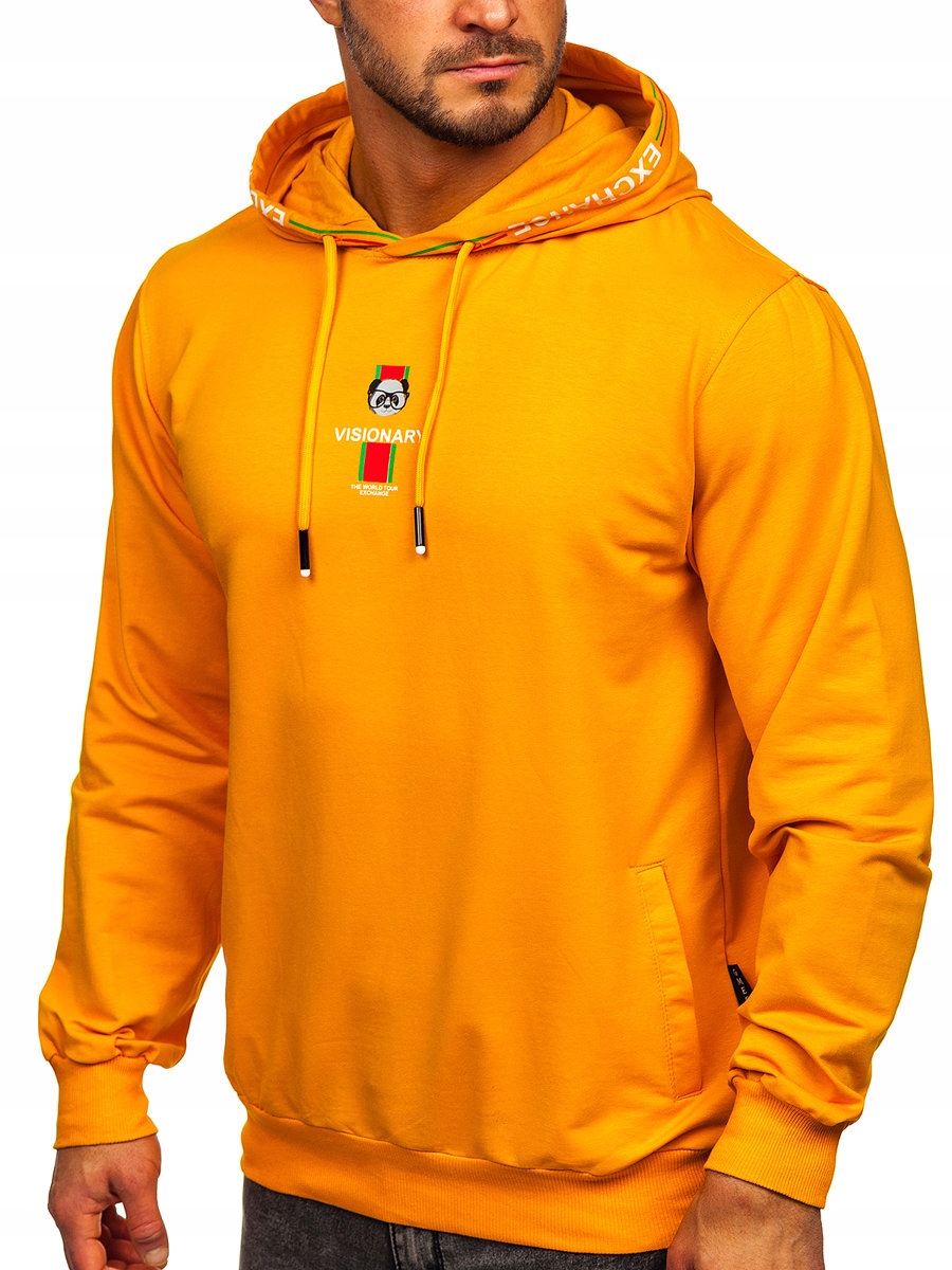 

Bluza Męska Z Nadrukiem Camelowa 6427 Denley_l