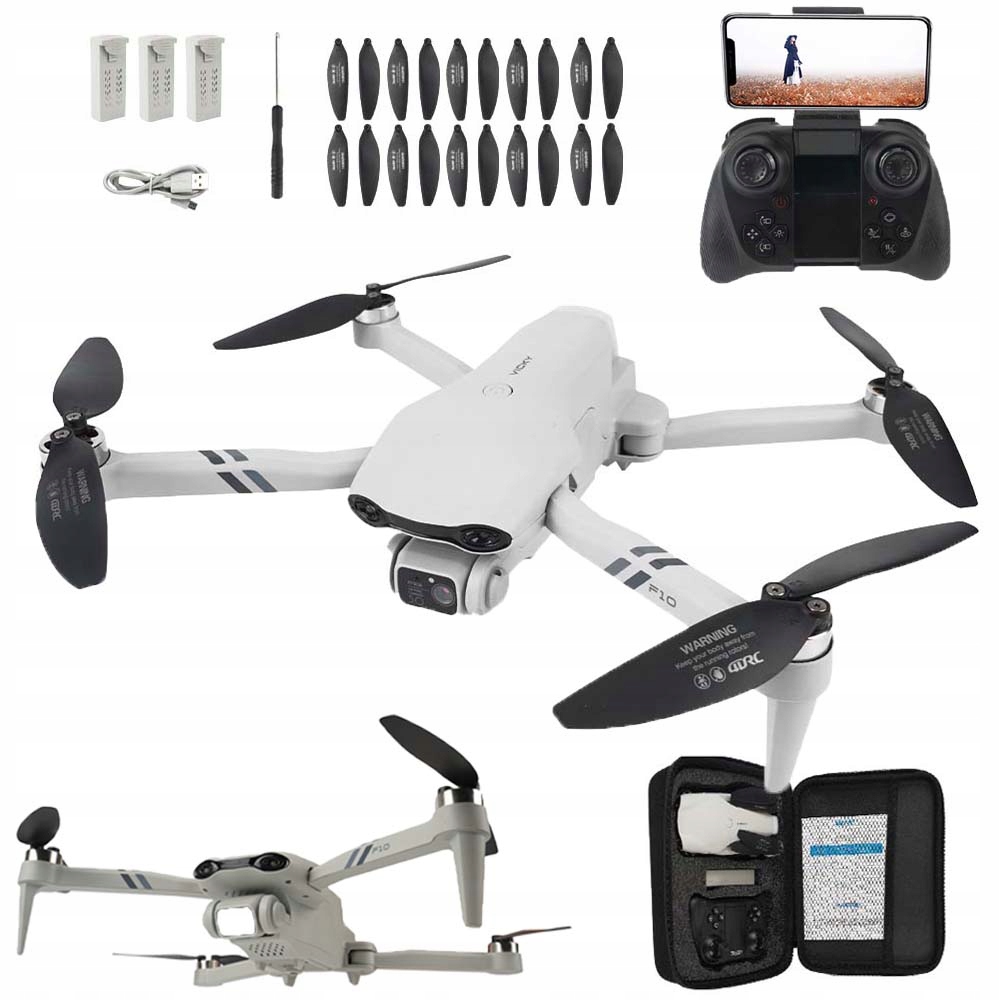 F10 Inteligentní Skládací Dron Návrat Jedním Tlačítkem Hd Kvadrokoptéra