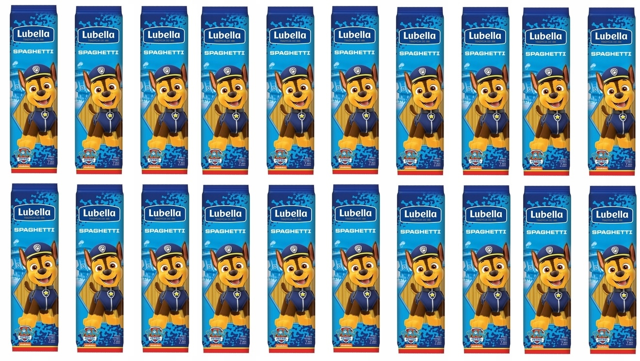 Levně 20 x 400 g Lubella Těstoviny na špagety Tlapková patrola Karton
