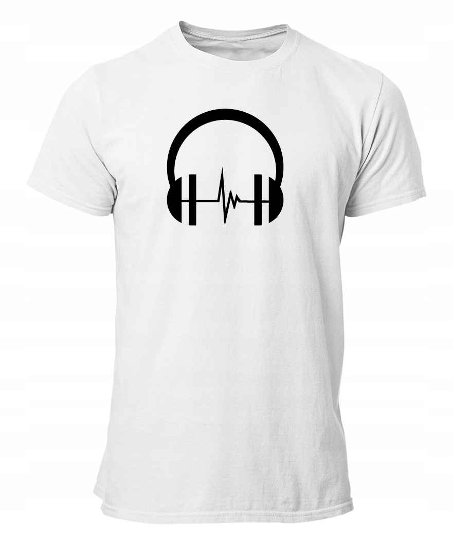 

Koszulka T-shirt Słuchawki Linia Życia muzyczna