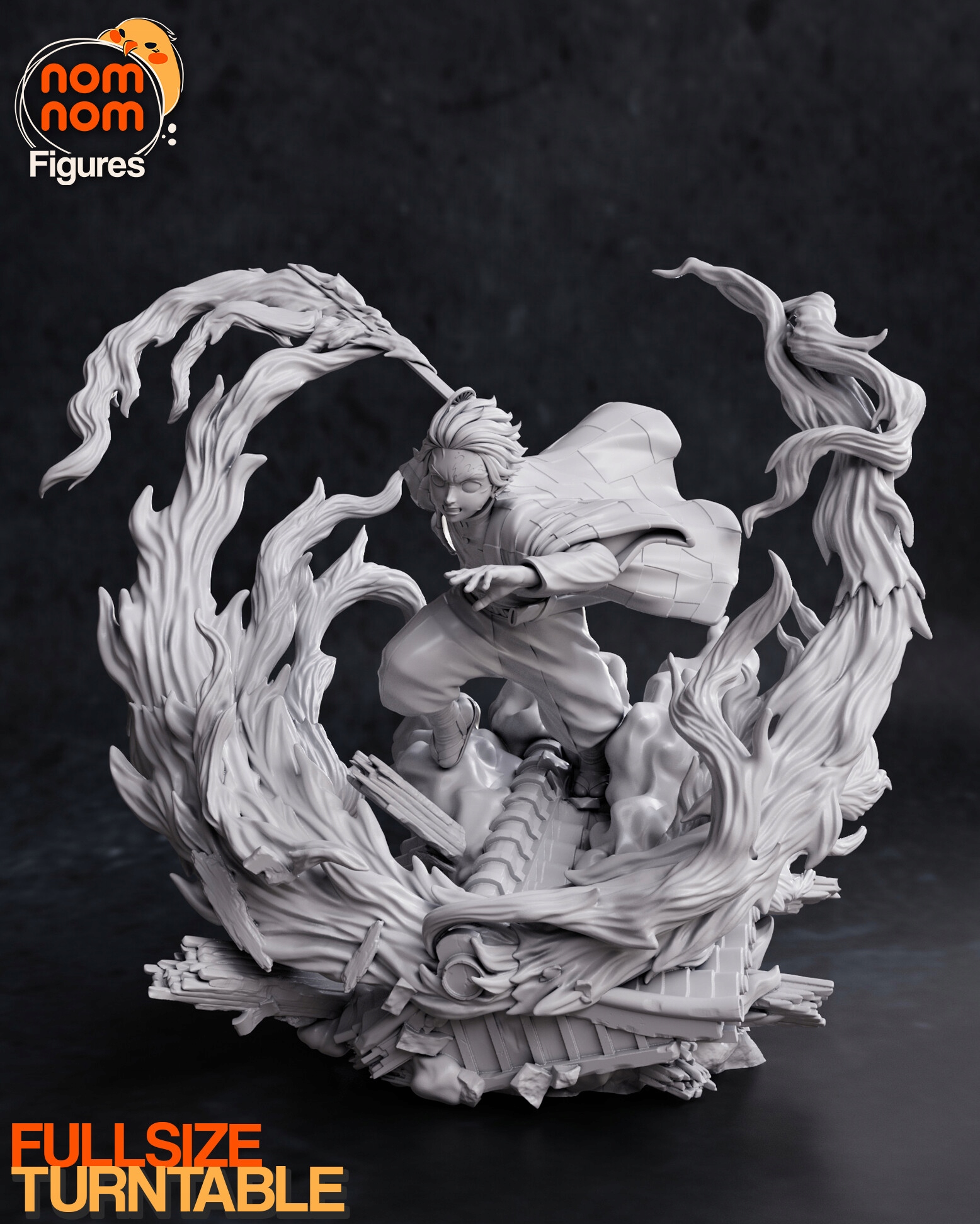 Figurka Tanjiro Kimetsu no Yaiba Miniatura NomNom Figures 3D tisk